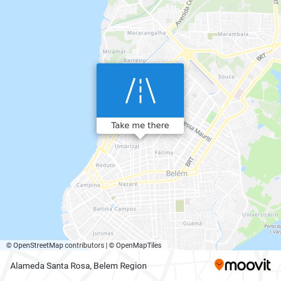 Alameda Santa Rosa map