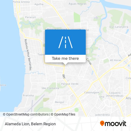 Alameda Lion map