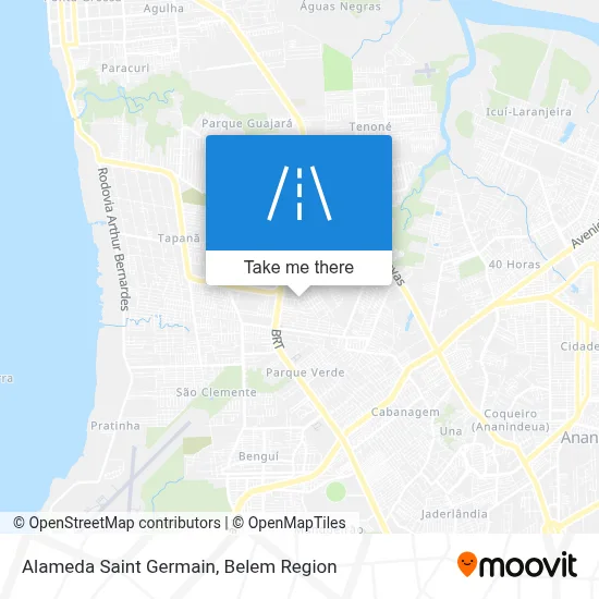 Alameda Saint Germain map