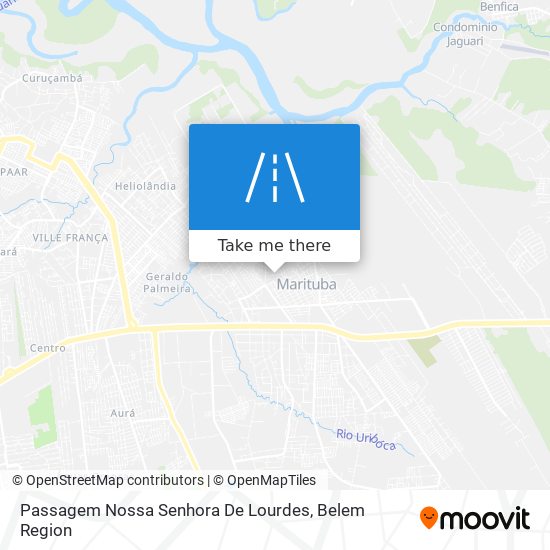 Mapa Passagem Nossa Senhora De Lourdes