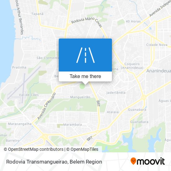 Mapa Rodovia Transmangueirao