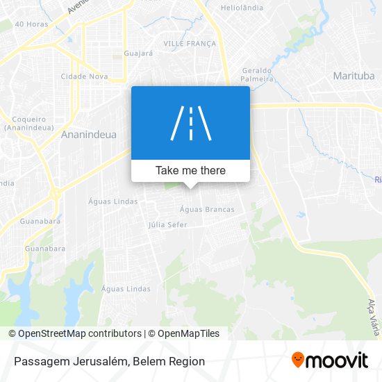 Passagem Jerusalém map