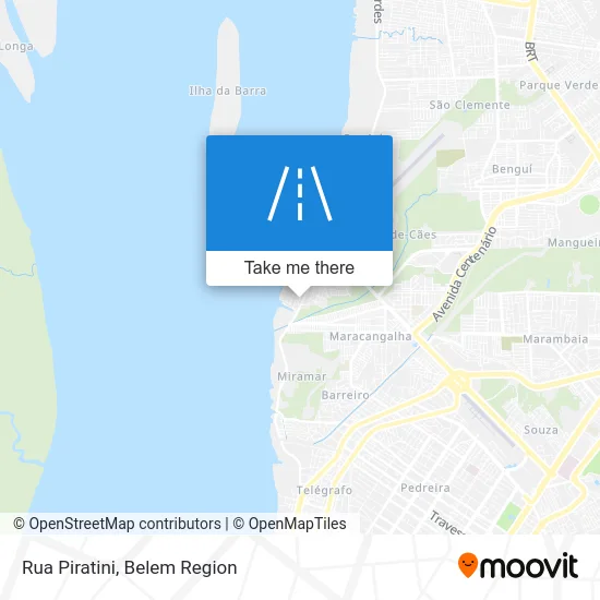 Rua Piratini map