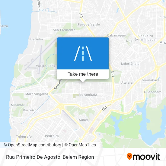 Rua Primeiro De Agosto map