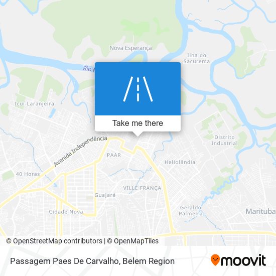 Mapa Passagem Paes De Carvalho