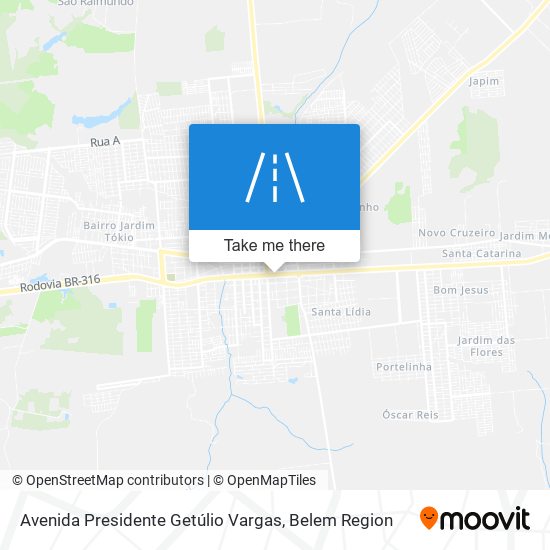 Mapa Avenida Presidente Getúlio Vargas