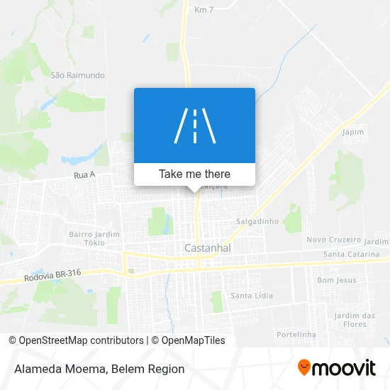Alameda Moema map