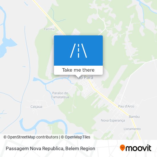 Passagem Nova Republica map