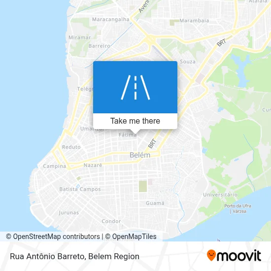Rua Antônio Barreto map