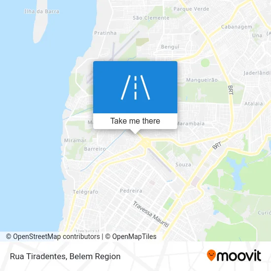 Rua Tiradentes map