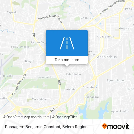 Passagem Benjamin Constant map