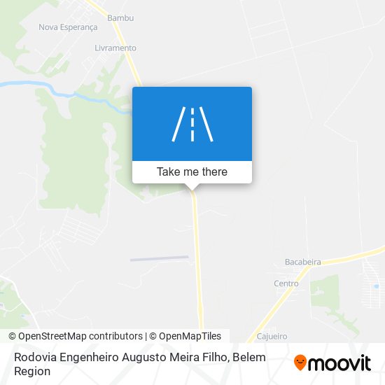 Mapa Rodovia Engenheiro Augusto Meira Filho