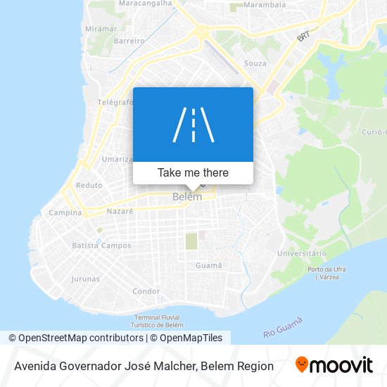 Mapa Avenida Governador José Malcher