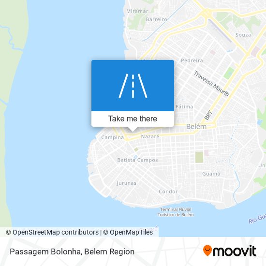 Passagem Bolonha map