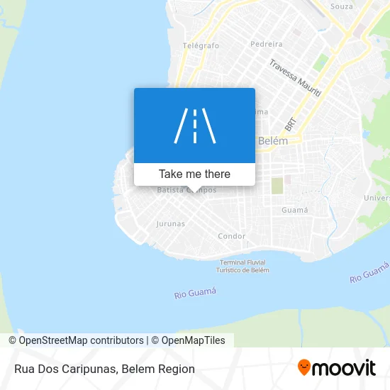 Rua Dos Caripunas map