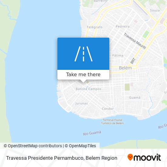 Mapa Travessa Presidente Pernambuco