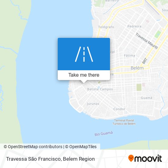 Mapa Travessa São Francisco