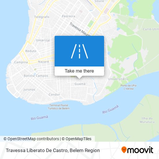 Mapa Travessa Liberato De Castro