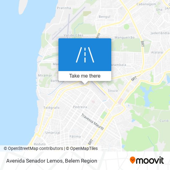 Avenida Senador Lemos map