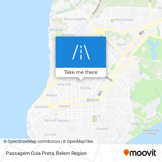 Passagem Cuia Preta map