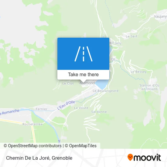 Chemin De La Joré map