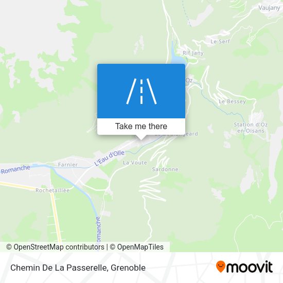 Chemin De La Passerelle map