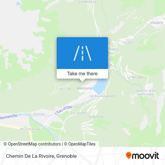 Chemin De La Rivoire map