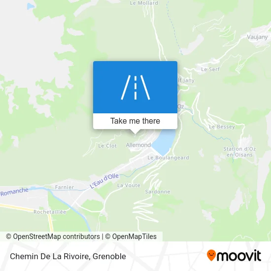 Chemin De La Rivoire map