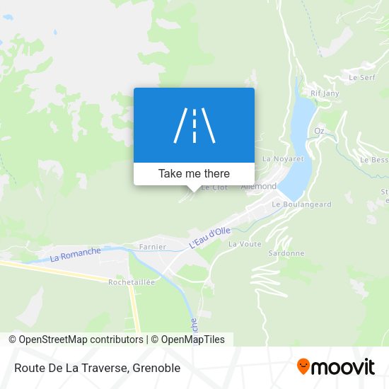 Route De La Traverse map