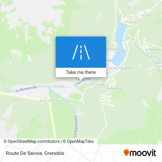 Route De Savoie map