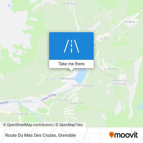 Route Du Mas Des Crozes map