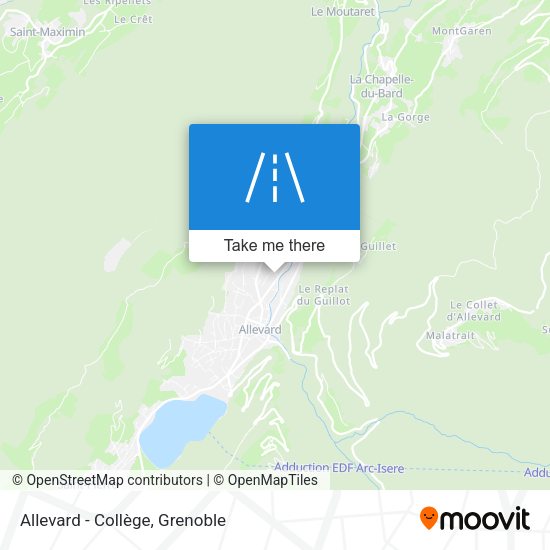 Allevard - Collège map
