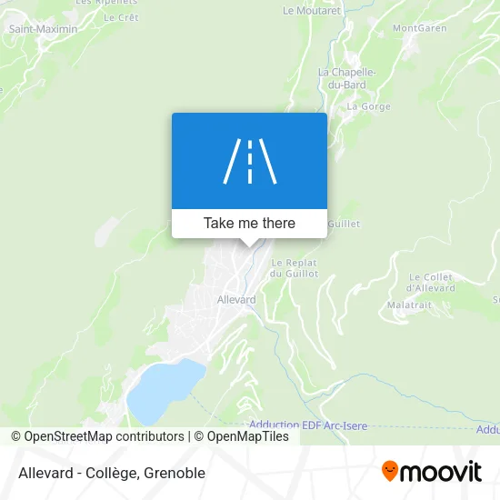 Allevard - Collège map