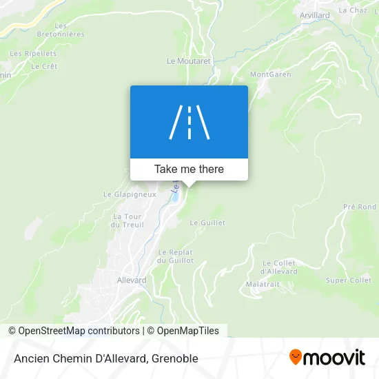 Ancien Chemin D'Allevard map