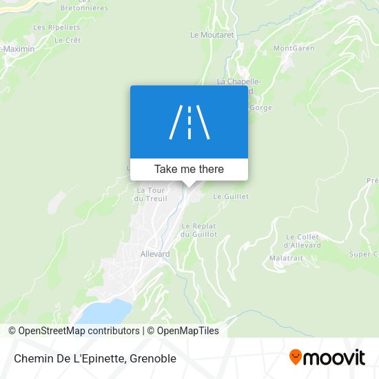 Chemin De L'Epinette map