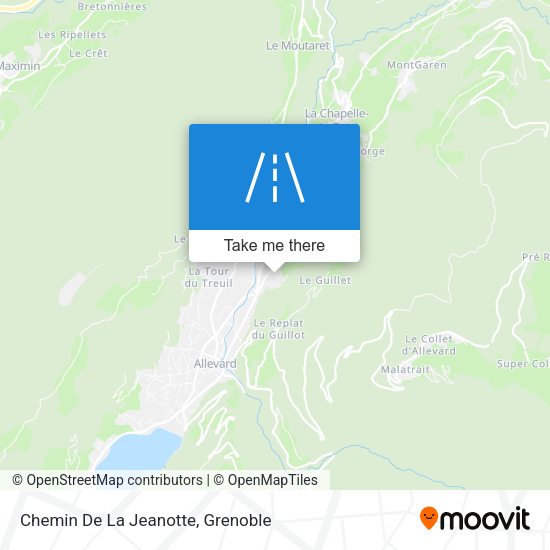 Chemin De La Jeanotte map