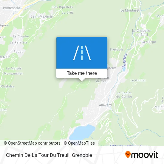 Chemin De La Tour Du Treuil map