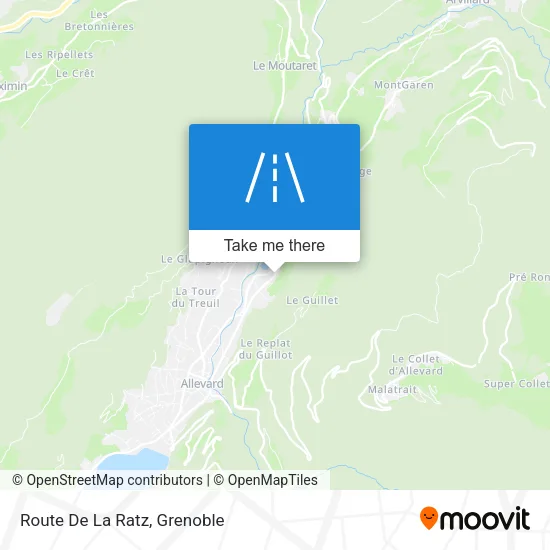 Route De La Ratz map