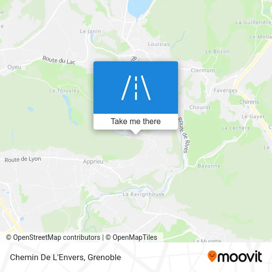 Chemin De L'Envers map