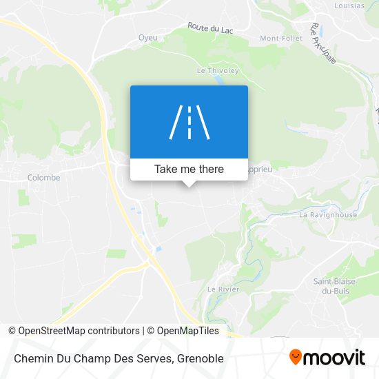 Chemin Du Champ Des Serves map