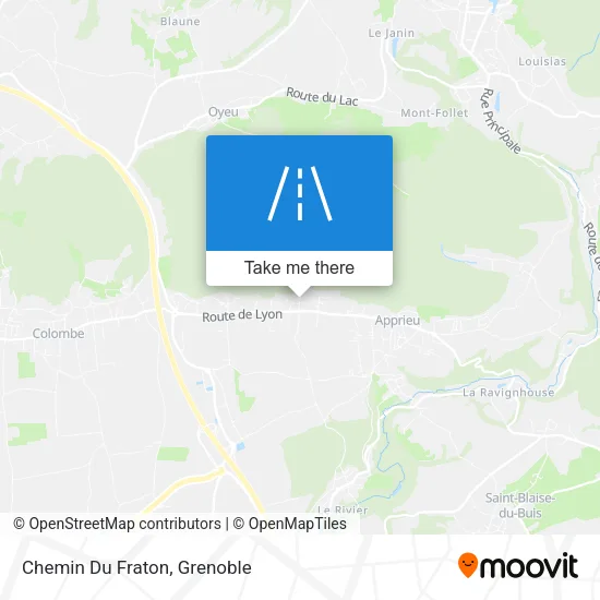 Chemin Du Fraton map