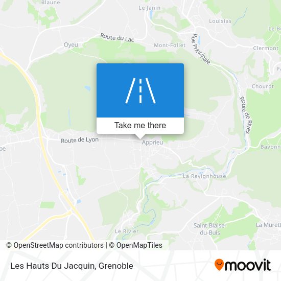 Les Hauts Du Jacquin map