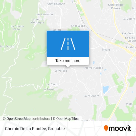 Chemin De La Plantée map