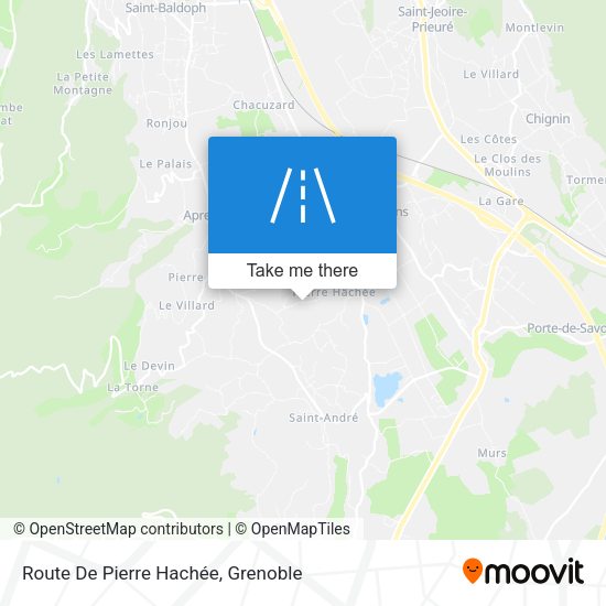 Route De Pierre Hachée map