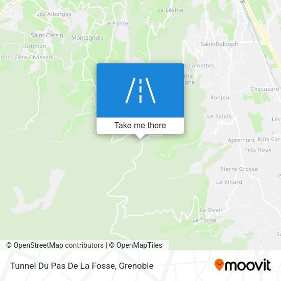 Tunnel Du Pas De La Fosse map