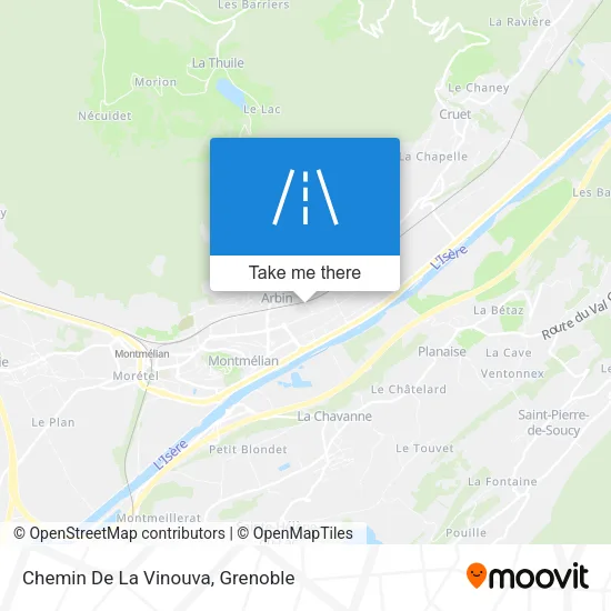 Chemin De La Vinouva map