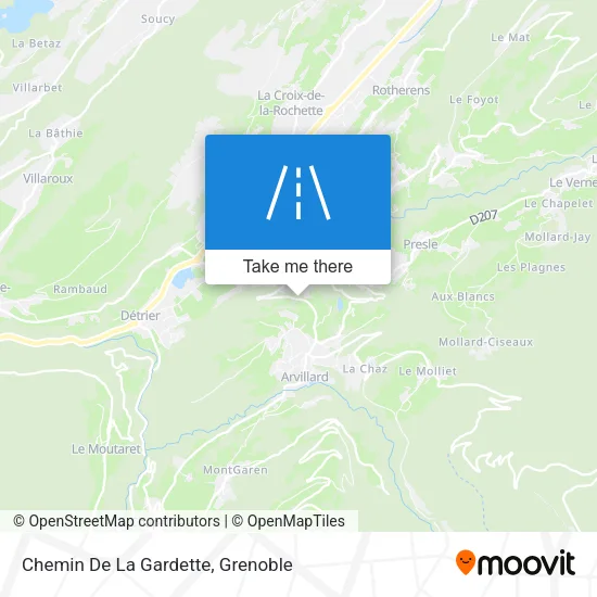 Chemin De La Gardette map