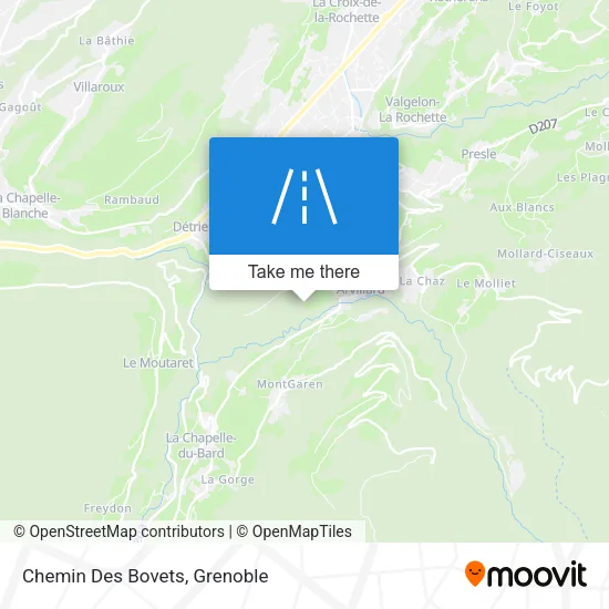 Chemin Des Bovets map