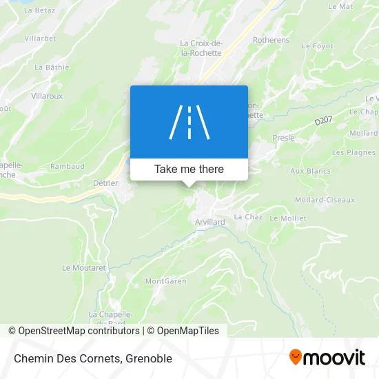 Chemin Des Cornets map