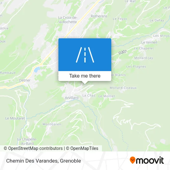 Chemin Des Varandes map